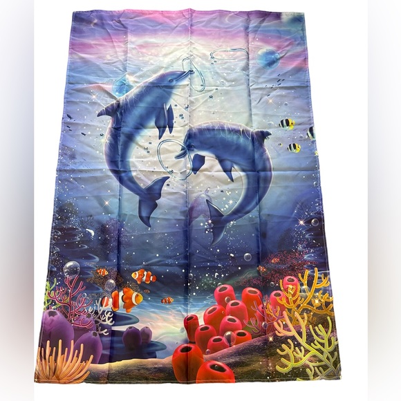 Dolphin Tapestry/Wallhanging. CL/GR 07. 59 - Picture 1 of 1